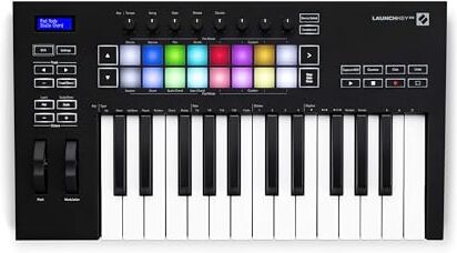 Novation Launchkey 25 [MK3], control-ler MIDI a tastiera — Con integrazione per Ableton Live. Modalità Accordo, Modalità Scala e arpeggiatore. Tutti i software che ti servono per produrre musica