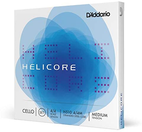 D'Addario Set di corde  Helicore per violoncello, scala 4/4, tensione media