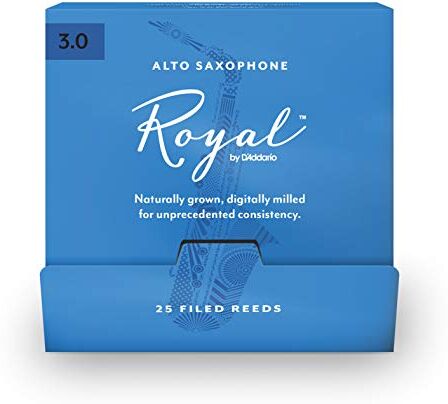 D'Addario Royal Ance per Sax Contralto, 3.0, 25 Conti Ance Singole