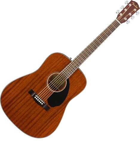 Fender CD-60S Dreadnought Chitarra Acustica, Tastiera in Noce, Mogano Naturale