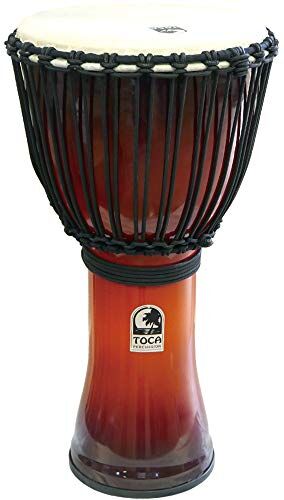 Toca Djembe Freestyle Rope Tuned African Sunset 12" SFDJ-12AFS