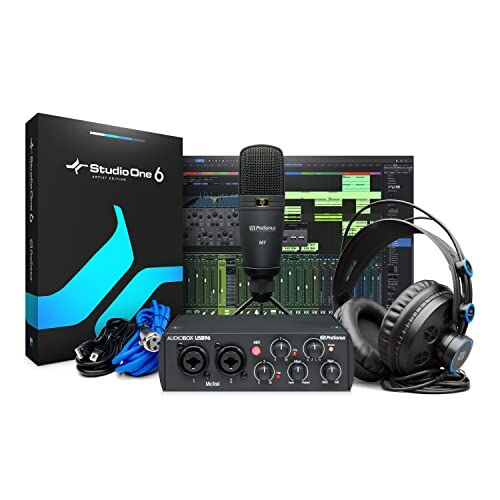 PreSonus AudioBox 96 Studio Edizione del 25 ° Anniversario Interfaccia, Microfono, Cuffie e Software