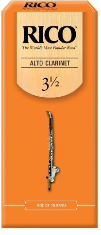 Rico Confezione da 25 ance  per clarinetto contralto, durezza 3,5