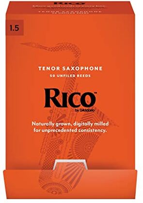 D'Addario Rico Ance per sassofono tenore Confezione da 50 pezzi. Stärke 1.5 50 pz