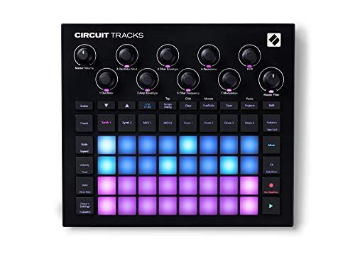 Novation Circuit Tracks: sequencer e groovebox con tracce synth, tracce MIDI e tracce drum per creare musica elettronica.