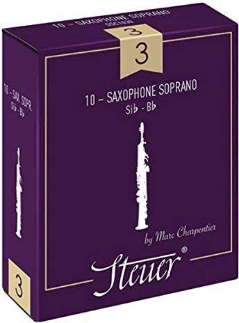 Steuer Ancia Sassofono Soprano Tradizionale, Designed by Marc Charpentier, 10 pcs, dimensione 4