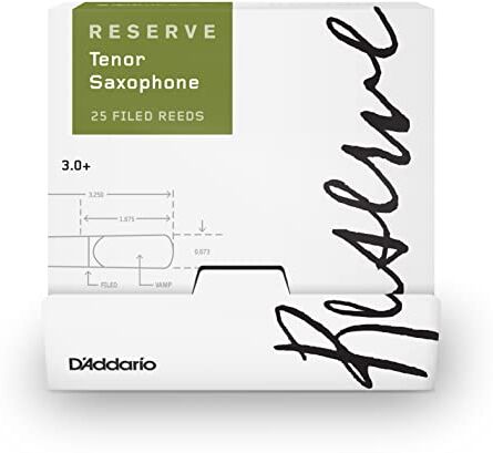 D'Addario Reserve Ance per sassofono Tenore, Forza 3.0+, 25 scatole