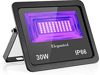 Eleganted UV Luce LED 30W, Decorativa Viola, Impermeabile IP66 Lampada Ultravioletta, 395-400nm Effetto Luce Fluorescente per KTV, Bar, Club, Dsico di Natale Halloween Feste