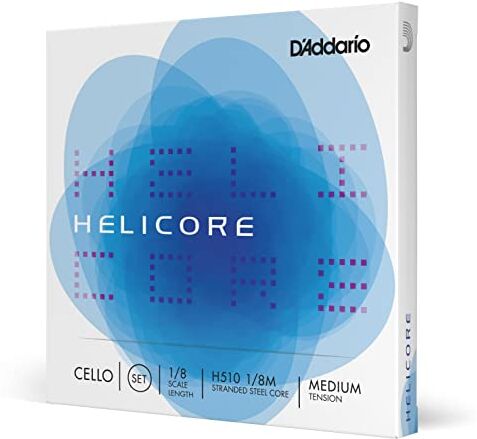 D'Addario Set di Corde  Helicore per Violoncello, Scala 1/8, Tensione Media