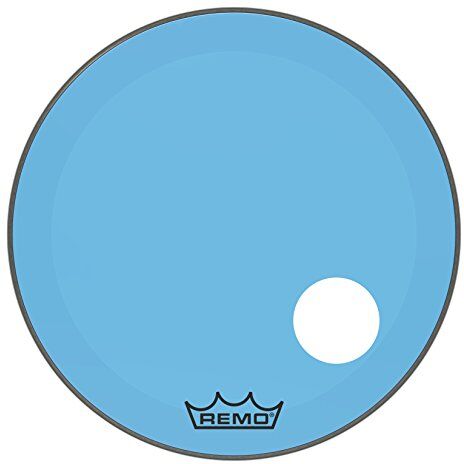 Remo Powerstroke 3 Colortone Blue Bass - Testata per batteria, 26" con porta P3-1326-CT-BUOH