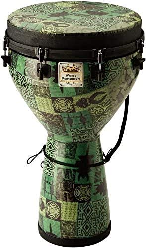 Remo 832022.0 Djembe Key-Tuned DJ-0014-32 Green Kinte Kloth 14