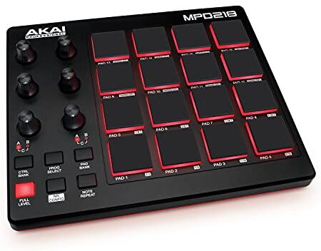 Akai Professional  Controller MIDI pad/drum pad macchina/beat maker con 16 pad, controlli assegnabili, software di produzione incluso