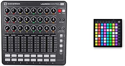 Novation Launch Control XL MKII & Launchpad Mini [MK3] — Controller MIDI USB a griglia con 64 pad portatile, per esibizioni con Ableton Live e Logic Pro