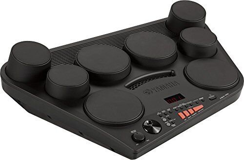 Yamaha Batteria Elettronica Portatile – 8 Pad Dinamici – 570 Suoni in 75 Kit – Modalità Percussione con 105 Canzoni – Funzione di Registrazione – Compatibile con Cuffie – Nero