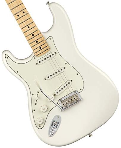 Fender Player Stratocaster LH Chitarra elettrica, tastiera in acero bianco (Blanco polar)