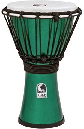 Toca TO803298 Freestyle Colorsound Djembe, Verde Metallizzato