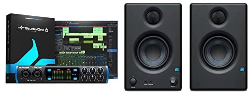 PreSonus Interfaccia audio USB-C Studio 68C & Eris E3.5 Altoparlanti Multimediali Monitor Da Studio, ‎3.5" Drivers, Nero