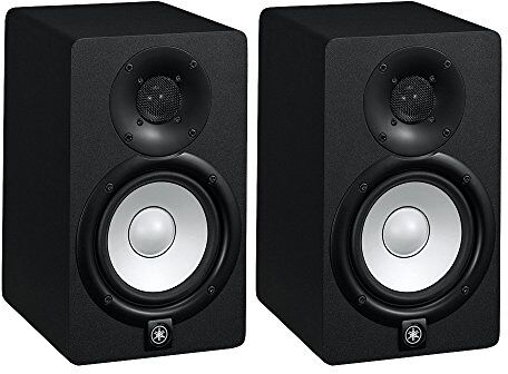 Yamaha coppia monitor near field biamplificati con sistema bass reflex a 2 vie, woofer da 6,5", 95 watt ( colore nero)