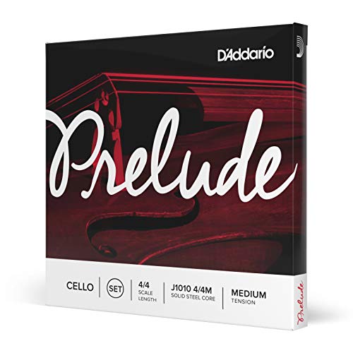 D'Addario Set di corde  Prelude per violoncello, Scala 4/4, Tensione Media, Set completo