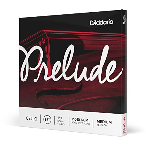 D'Addario Set di Corde  Prelude per Violoncello, Scala 1/8, Tensione Media, Set completo