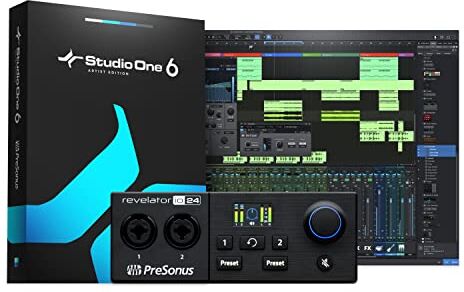 PreSonus Interfaccia audio compatibile USB-C con mixer loopback integrato ed effetti per streaming, podcasting e altro