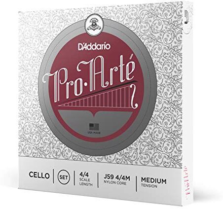 D'Addario Set di corde  Pro-Arte per violoncello, scala 4/4, tensione media