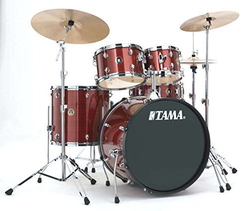 TAMA RM52KH6 C-RDS Rhythm Mate batteria completa (5 futs 22/10/12/16 con hardware e Cymbals) – , Red Stream