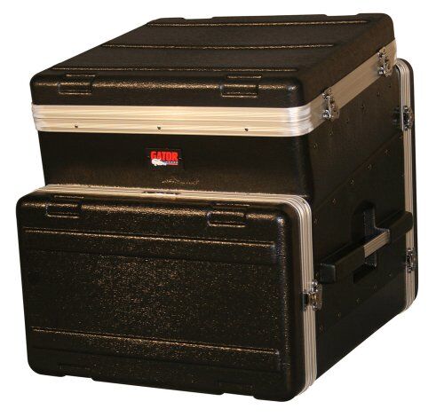 Gator -Rack 6U ATA valigia, modellata, in PE, fondo inclinato Rack Console