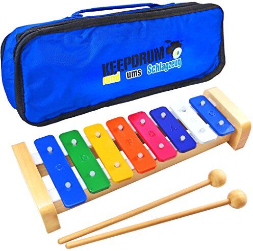 keepdrum KGS1 Metallofono con battente in legno + Borsa MB – 01