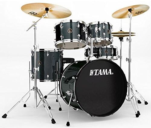 TAMA Rhythm Mate Stile Giocattolo Set (5 pezzi) con 50,8 cm (20 pollici) BASS DRUM incluso dreiteiligem Set di piatti/6 pezzi hardware, Charcoal Mist