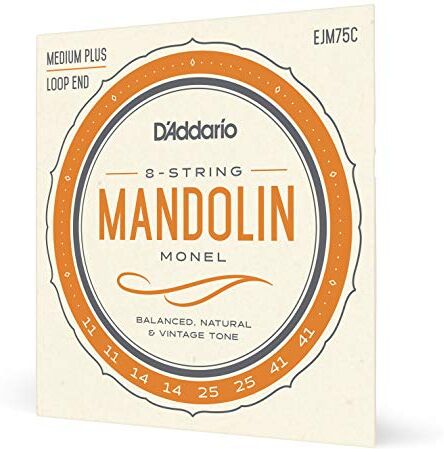 D'Addario Corde in monel per mandolino, scalatura media plus, 11-41