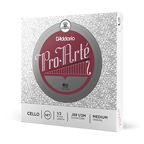 D'Addario Set di corde  Pro-Arte per violoncello, scala 1/2, tensione media