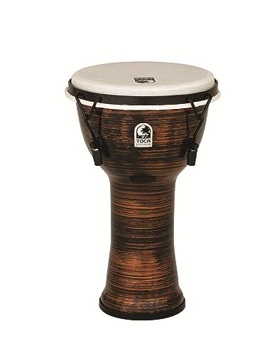 Toca To809242  Djembe Freestyle II Mech. Tuned Spun Copper Synth. Head 9