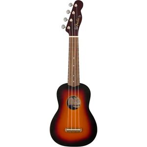 Fender California Coast Venice Ukulele Soprano, Sunburst a 2 Colori, Tastiera in Noce, Manico Slim C, Ponte Senza Nodi, Paletta Tele a 4-in-Linea Fender California Coast Venice Ukulele Soprano, Sunburst a 2 Colori, Tastiera in Noce, Manico Slim C, Ponte Senza Nodi, Paletta Tele a 4-in-Linea