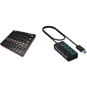 Akai Professional Midimix Mixer E Controller Midi Usb Leggero E Professionale + Ableton Live Lite & Sabrent A 4 Porte Hub Usb 3.0 Con Interruttori Di Alimentazione Individuali E Led (Hb-Um43)