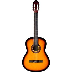 Eko GUITARS CS-10 SUNBURST, Chitarra Classica Serie Studio Scala 4/4, Top in Tiglio, Fasce e Fondo in Tiglio Laminato, Manico e Tastiera in Betulla, Custodia Inclusa, Colore Sunburst