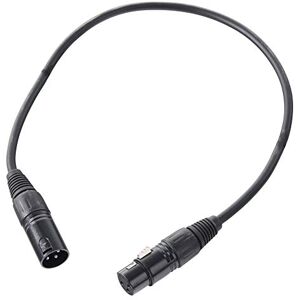 Pronomic XFXM-0.5 Cavo microfono (0,5m lunghezza, XLR femmina 3 poli -> XLR maschio 3 poli, connettori saldati a mano, resistente ad acidi e oli, sgancio a ganascia) nero Pronomic XFXM-0.5 Cavo microfono (0,5m lunghezza, XLR femmina 3 poli -> XLR maschio 3 poli, connettori saldati a mano, resistente ad acidi e oli, sgancio a ganascia) nero