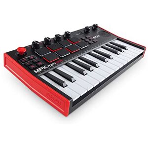 Akai MPK Mini Play MK3 Tastiera MIDI Controller USB con Casse e Suoni Interni, Tastiera Dinamica, Pad MPC, Suite Software e Native Instruments Sound Package Akai MPK Mini Play MK3 Tastiera MIDI Controller USB con Casse e Suoni Interni, Tastiera Dinamica, Pad MPC, Suite Software e Native Instruments Sound Package