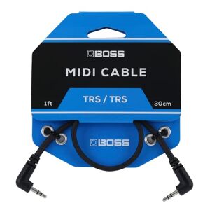 Boss BCC-1-3535 – 30 cm / 1ft – Cavo MIDI TRS salvaspazio da 3,5 mm – offre una connettività di qualità per i pedali BOSS