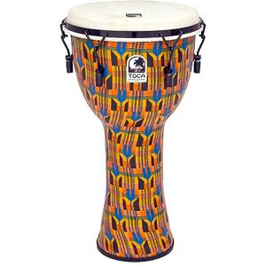 Toca Djembe Freestyle con accordatura meccanica 12" Kente Kloth Toca Djembe Freestyle con accordatura meccanica 12" Kente Kloth