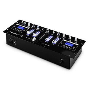 resident dj DJ405USB Mixer DJ a 4 Canali, Bluetooth, USB, SD, AUX, Funzione Registrazione, Sezione Microfono, Ingresso XLR e Jack 6,3mm, Equalizzatore, Nero