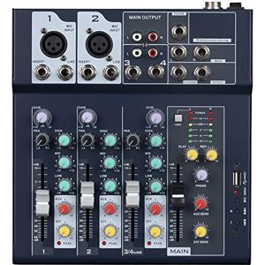 WEYMIC Professional Mixer   4-Channel 2-Bus Mixer/w USB Audio Interface for Recording DJ Stage Karaoke Music Application