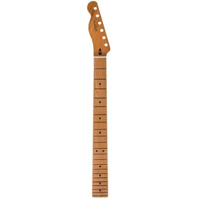 Fender Satin Roasted Maple Telecaster LH Neck, 22 Jumbo Frets, 12", Maple, Flat Oval Shape Fender Satin Roasted Maple Telecaster LH Neck, 22 Jumbo Frets, 12", Maple, Flat Oval Shape