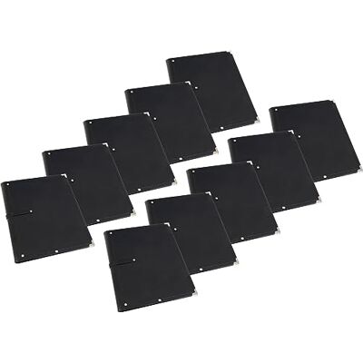 Classic Cantabile Cartella Portaspartiti Standard Nera Set da 10, Elastici 335 x 280 mm, Altezza riempimento circa 2 cm, Pelle sintetica nera, 4 angoli protettivi in metallo, Fascia a strappo Classic Cantabile Cartella Portaspartiti Standard Nera Set da 10, Elastici 335 x 280 mm, Altezza riempimento circa 2 cm, Pelle sintetica nera, 4 angoli protettivi in metallo, Fascia a strappo