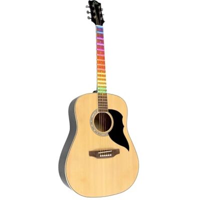 EKO GUITARS RANGER NAT VISUAL NOTE, Chitarra Acustica Dreadnought "Visual Note", Top in Abete, Fasce e Fondo in Linden, Lamina LED "Visual Note" che si interfaccia con l'APP dedicata,Colore Natural EKO GUITARS RANGER NAT VISUAL NOTE, Chitarra Acustica Dreadnought "Visual Note", Top in Abete, Fasce e Fondo in Linden, Lamina LED "Visual Note" che si interfaccia con l'APP dedicata,Colore Natural