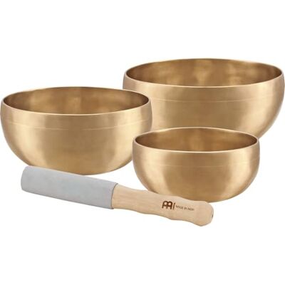 Sonic Energy Meinl Singing Bowls, Singing Bowls Set, Universal Series SET, Composto da 3 campane tibetane, Sonic Energy Meinl Singing Bowls, Singing Bowls Set, Universal Series SET, Composto da 3 campane tibetane,