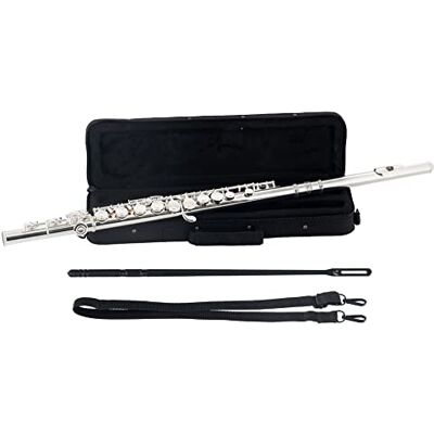 Classic Cantabile Flauto Traverso in Do e argento alpacca FL-200 Completamente realizzato in nichel (testa, corpo e meccanica), Tasti chiusi, Meccanica E fluida, Sol anticipato, Piede in Do Classic Cantabile Flauto Traverso in Do e argento alpacca FL-200 Completamente realizzato in nichel (testa, corpo e meccanica), Tasti chiusi, Meccanica E fluida, Sol anticipato, Piede in Do