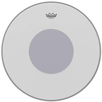Remo Pelle per batteria CS Powerstroke 4 Bianca Sabbiata – Dot trasparente sulla superficie della pelle – 13″ – Remo Pelle per batteria CS Powerstroke 4 Bianca Sabbiata – Dot trasparente sulla superficie della pelle – 13″ –