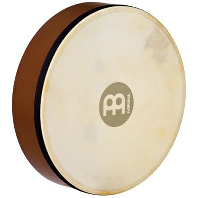 Meinl Percussion Tamburello a mano con membrana in pelle di capra, diametro 25,4 cm (10"), colore: Marrone (African Brown) Meinl Percussion Tamburello a mano con membrana in pelle di capra, diametro 25,4 cm (10"), colore: Marrone (African Brown)