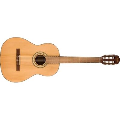 Fender Classic Design CN-25 in nylon con corde, tastiera in noce, chitarra acustica classica, naturale. Ideale per principianti Fender Classic Design CN-25 in nylon con corde, tastiera in noce, chitarra acustica classica, naturale. Ideale per principianti